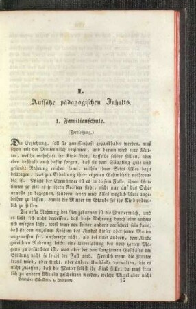 Familienschule : (Fortsetzung)