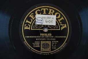Preislied : "Meistersinger von Nürnberg" / (Rich. Wagner)