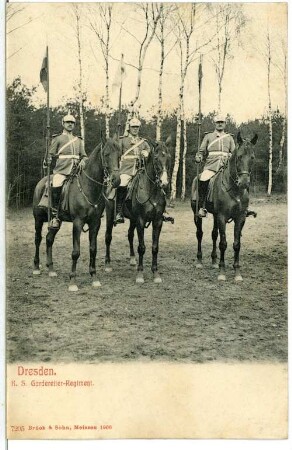 Dresden. Königlich Sächsisches Gardereiter-Regiment