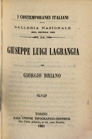 Giuseppe Luigi Lagrangia