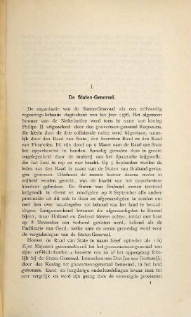 De griffie van Hare Hoog Mogenden : Bijdrage tot de kennis van het archief van de Staten-Generaal der Vereenigde Nederlanden