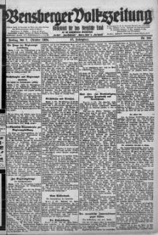 Bensberger Volkszeitung. 1907-1929