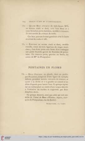 Fontaines en Plomb (Nr. 332 - 334)