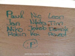Paul Nic Leon Jan Nikita Tim Niko Jakob Dominik Robin Kai Arwed
