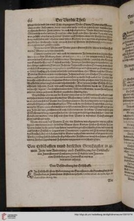 Von Erbschafften und derselben Gerechtigkeit in gemein. Item/Von Antrettung/auch Entschlagung der Erbschafft...