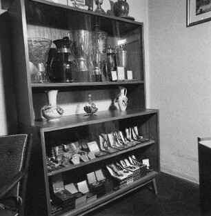 Medaillenschrank der Sportanglerin Helga Wischer-Rudolph