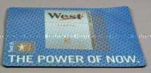 Mousepad mit Werbeaufdruck für "West Lights"-Zigaretten
