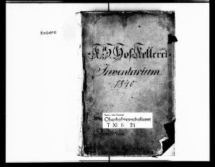 Inventar der Hofkellerei
