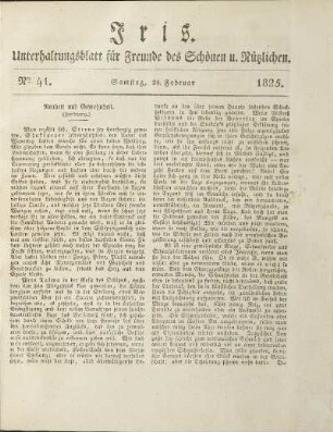 Nro. 41 - Nro 50. 1825 (Februar / März)
