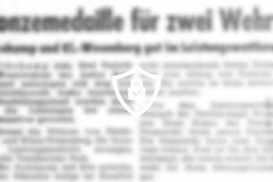 Bronzemedaille für zwei Wehren