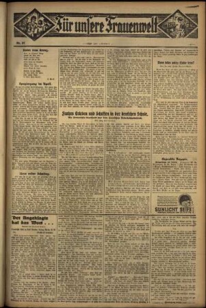 Zweite Ausgabe vom Donnerstag, den 06. April 1933.