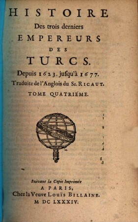 Histoire Des trois derniers Empereurs Des Turcs : Depuis 1623 jusqu'à 1677, 4