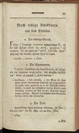 Noch einige Anekdoten aus dem Stobäus.