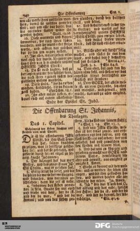 Die Offenbarung St. Johannis, des Theologen.