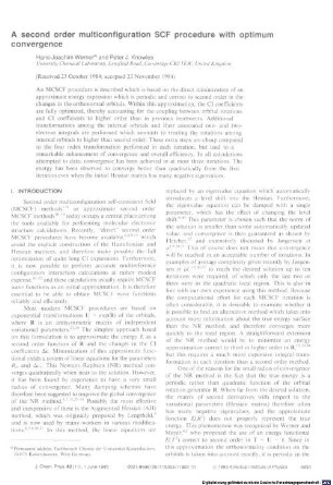 A second order multiconfiguration SCF procedure with optimum convergence