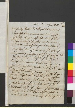 Brief von Vulpius (Goethe), Christiane an Goethe, Johann Wolfgang von