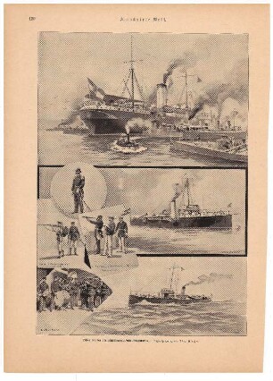 Bilder von der österreichisch-ungarischen Kriegsmarine, Originalzeichnung von Alex Kircher
