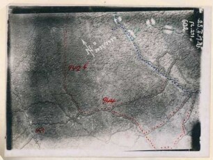 Foto des Geländes südlich von Biaches (Luftbild)