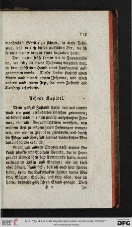 Achtes Kapitel