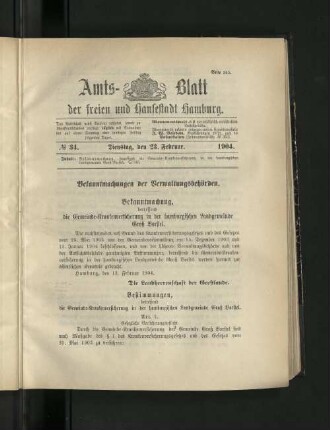 No. 34, 23. Februar 1904.