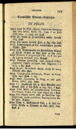 Europäische Staaten-Geschichte. In Folio - In varia forma.
