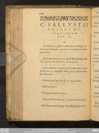 C. Sallustii Crispi Historiarum Lib. II.