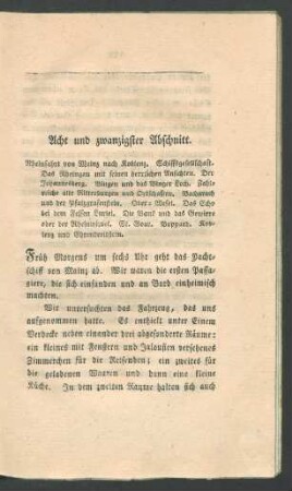 Acht und zwanzigster Abschnitt.