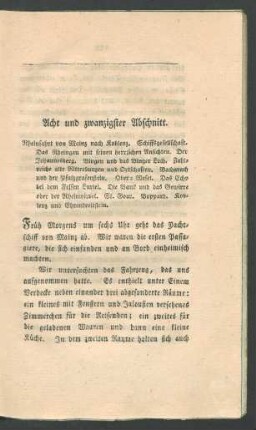 Acht und zwanzigster Abschnitt.