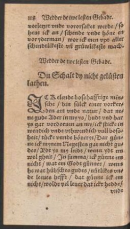 Wedder de twe lesten Gebade.