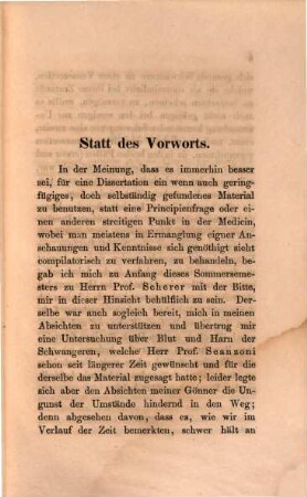 Einige Untersuchungen über Blut und Harn der Schwangeren