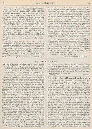 85-90 Kleine Kritiken