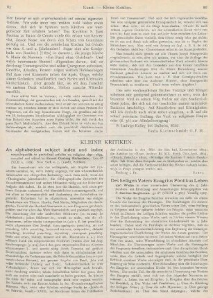 85-90 Kleine Kritiken