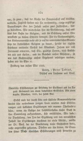 151-152 "Moralische Schilderungen zur Belebung des Edelsinnes und der Tugend"