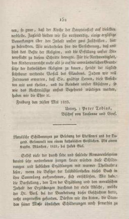 151-152 "Moralische Schilderungen zur Belebung des Edelsinnes und der Tugend"