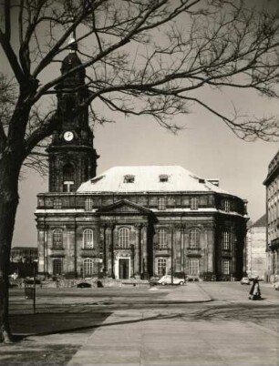 Dresden-Altstadt. Kreuzkirche vom Dr.-Külz-Ring