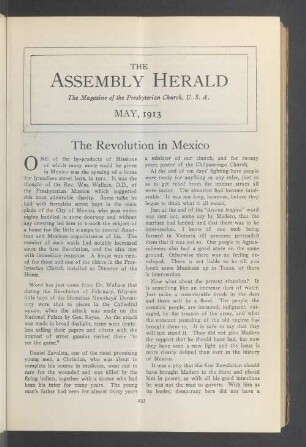 May, 1913