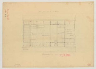 Lenzerwische (Kreis Westprignitz): [Rosinscher Hof]. Bauernhaus (Grundriss Obergeschoss)