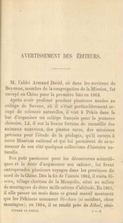 Avertissement des éditeurs
