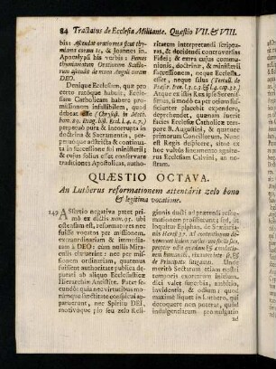 84-89, Quaestio Octava.