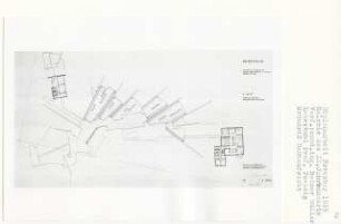 Galerie des 20. Jahrhunderts, Berlin-Tiergarten (Diplomarbeit bei Peter Poelzig): Grundriss Dachaufsicht 1:200