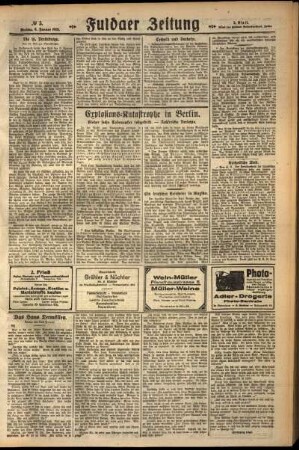 Zweite Ausgabe vom Freitag, den 06. Januar 1928.