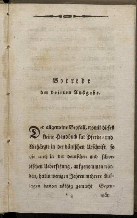 Vorrede der dritten Ausgabe.