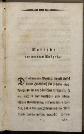 Vorrede der dritten Ausgabe.