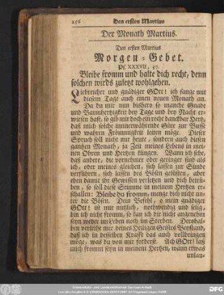 Der Monath Martius.