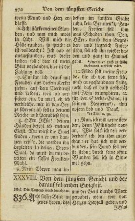 XXXVIII. Von dem juengsten Gericht und der darauf folgenden Ewigkeit.