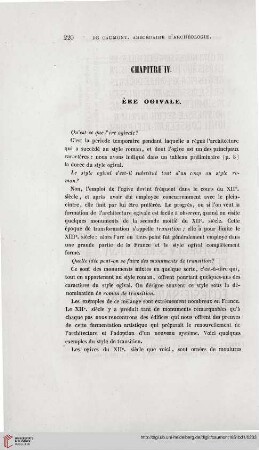 Chapitre IV: Ère ogivale