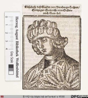 Bildnis Elisabeth, Herzogin von Österreich, geb. Gräfin von Virneburg