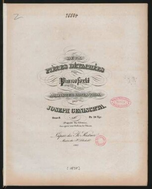 Deux Pièces Détachées pour Pianoforte Oeuv. 8
