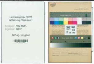 Entnazifizierung Irmgard Schug , geb. 03.02.1895 (Souffleuse)