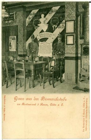 Meißen. Restaurant Drei Rosen, Bismarckstube